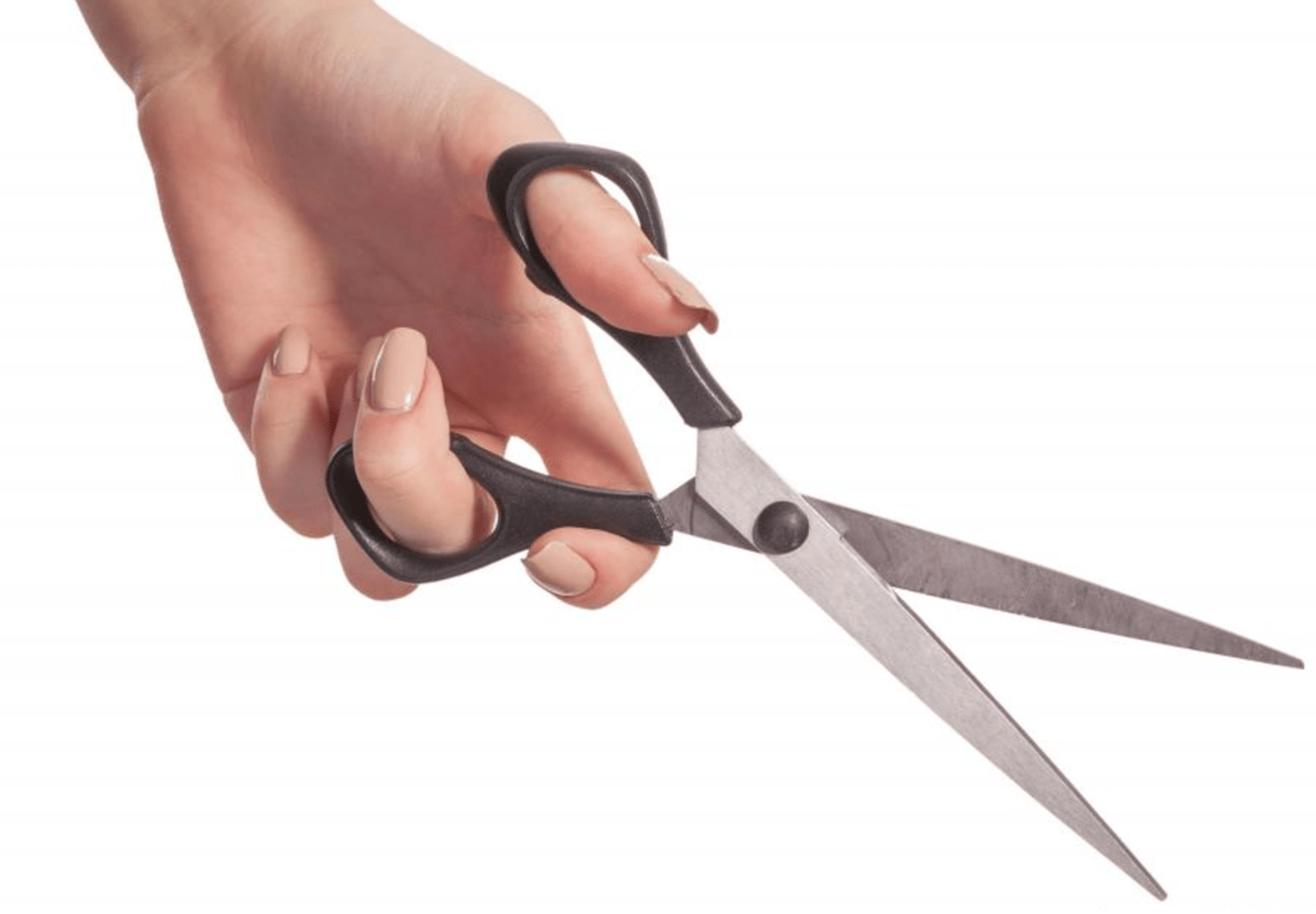 hand with scissors