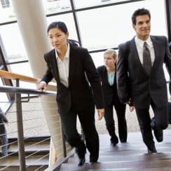 people taking the stairs