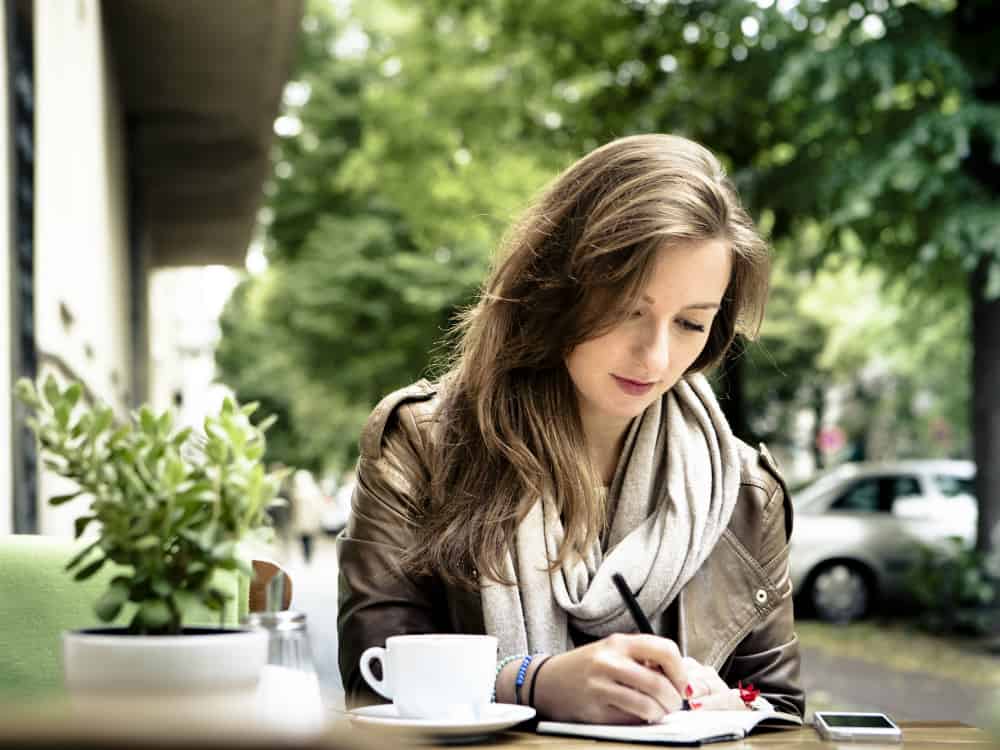 woman writing