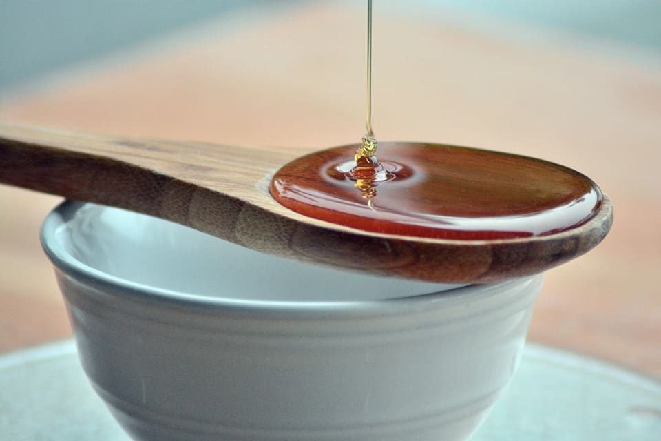 a bowl of honey