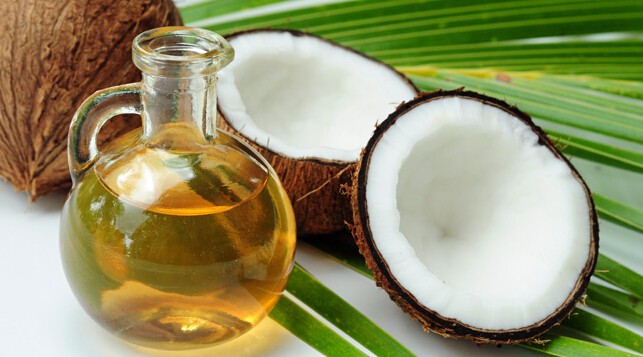 coconut with extracted oil