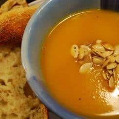 warm curried soup