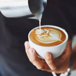 coffee latte with milk