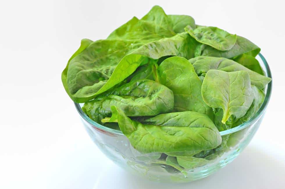 spinach in a bowl