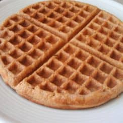 a plate of waffle