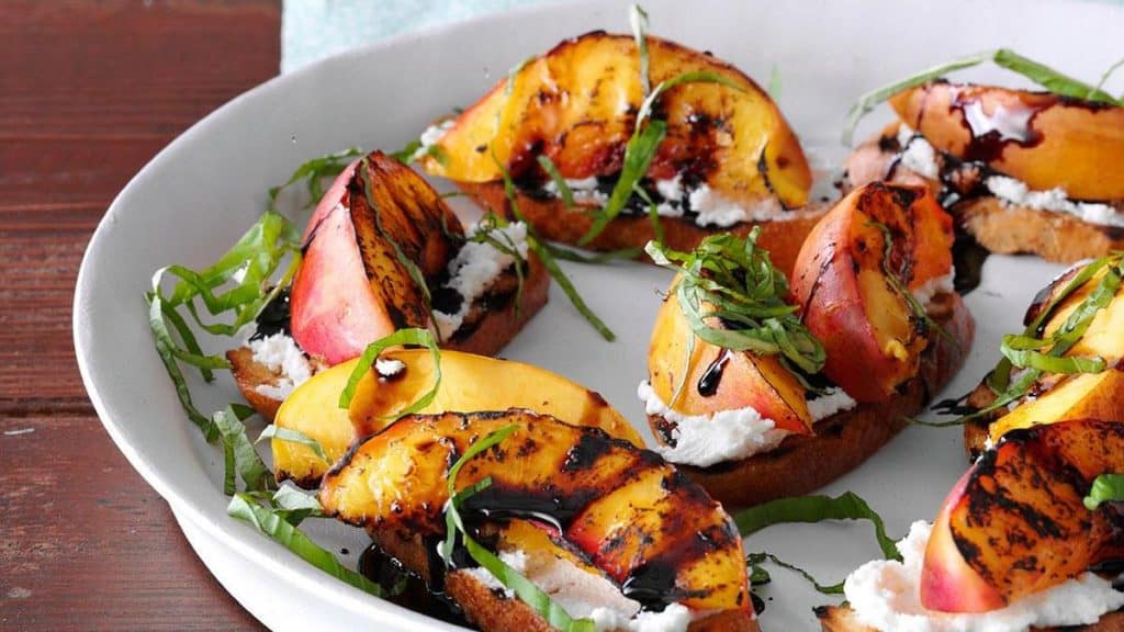 Honey Nectarine Bruschetta