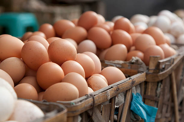 Baskets of eggs to the Chinese market