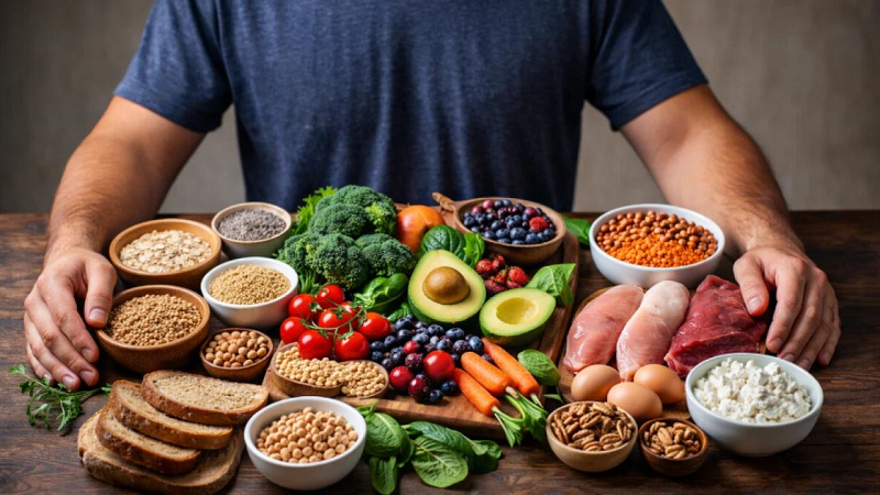 High-protein and high-fiber foods for a balanced diet