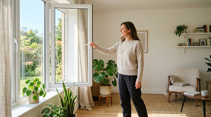 Fresh indoor air and avoiding smoke to reduce cough irritation