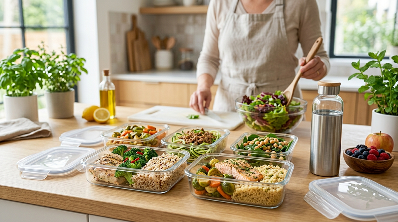 Hand-based guide for estimating healthy food portions