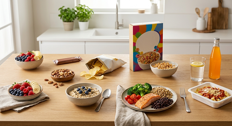 Healthy whole-food alternatives to common ultra-processed foods