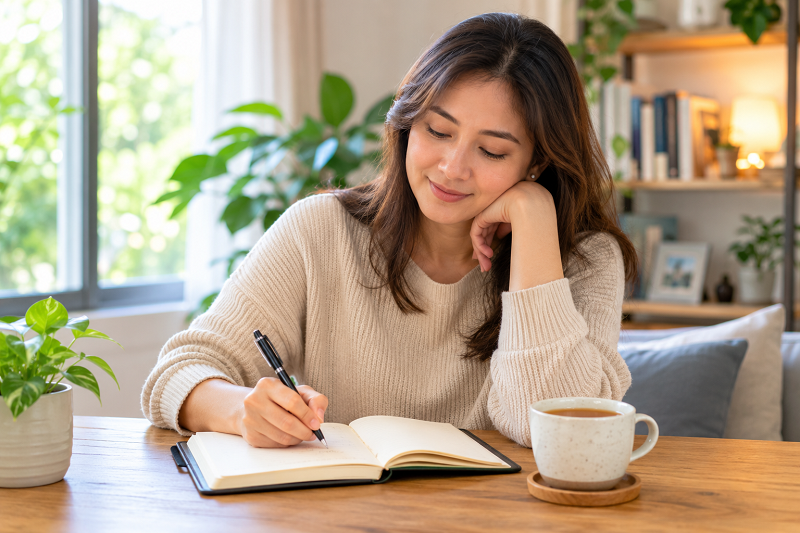 writing in a personal journal